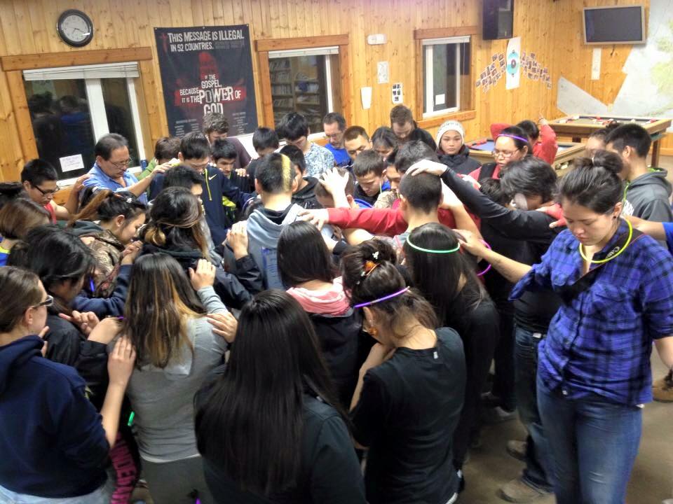 An intergenerational team made up of people from several villages and Anchorage prayed with youth in Hooper Bay following four suicides in the community of 1,200 residents.