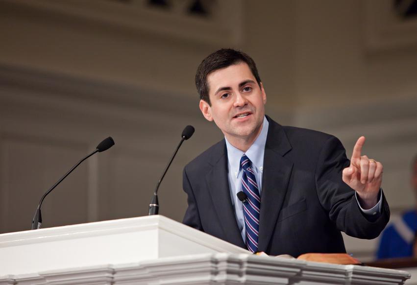 Russell Moore preaching.