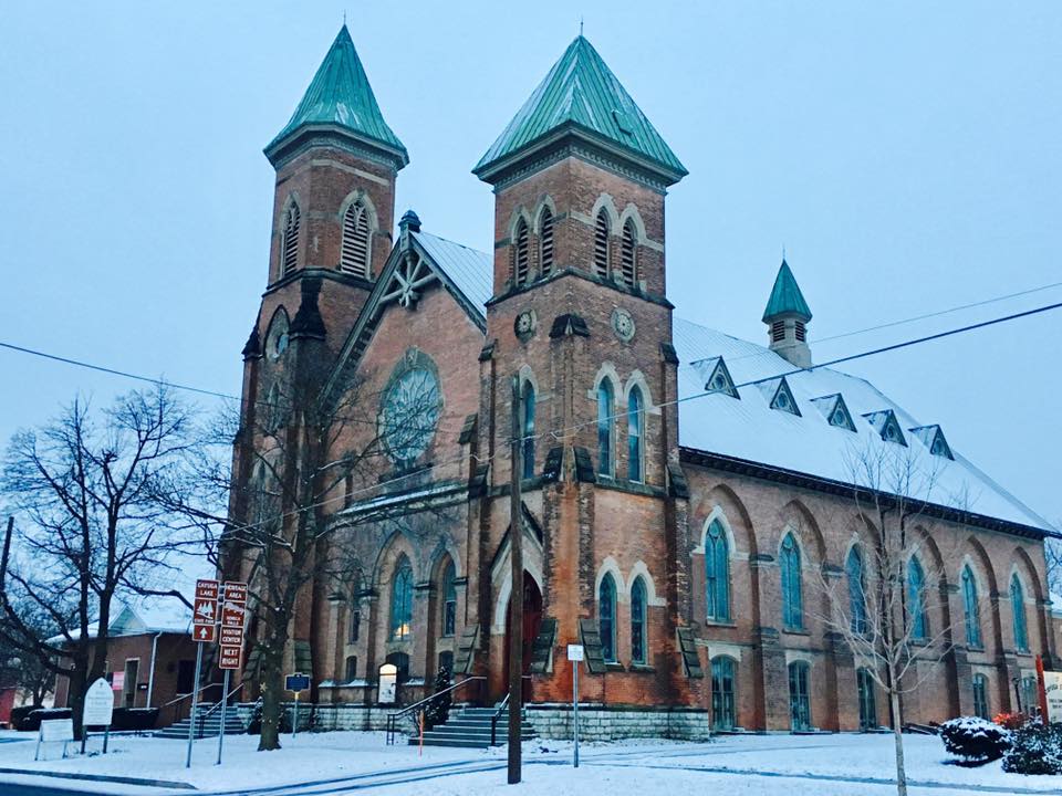 Historic First Presbyterian Church in Seneca Falls, New York